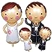 Ouceanwin 4 Stück Luftballon Brautpaar Folienballon Braut Bräutigam, Ballon Mr and Mrs Hochzeit Dekoration Wedding Heliumballon für Verlobung Valentinstag Deko Hochzeitsfeier