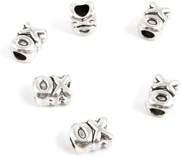 170 Pieces Antique Silver Tone Jewelry Making Charms A1VR6 XO Loose Beads Pendant Ancient Findings Craft Supplies Bulk Lots