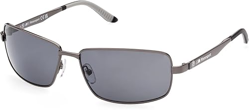 BMW Gafas de sol rectangulares de metal para hombre