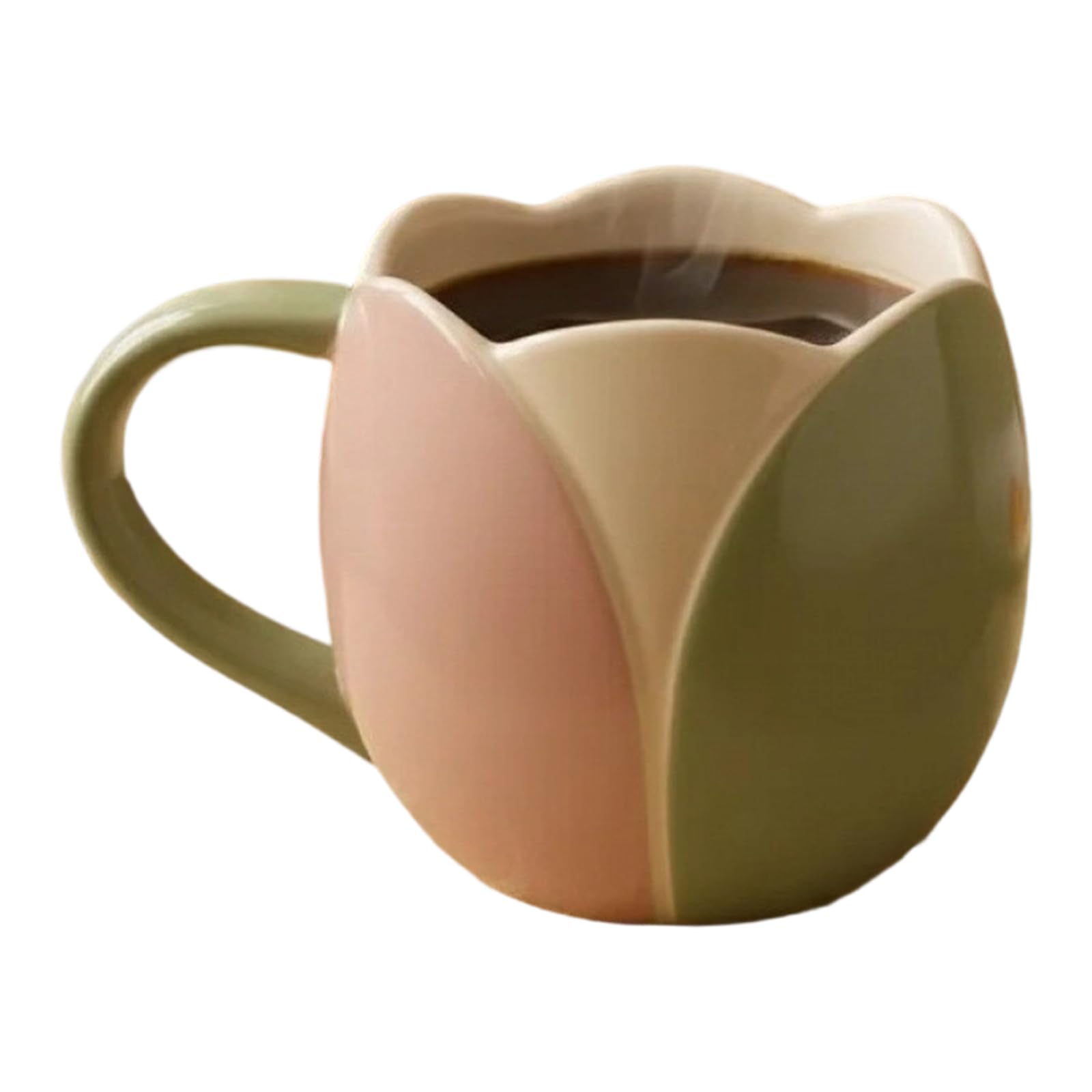 alloneslife Artistic Resin Drinking Mug with Ergonomic Handle Beverage Drinkware Multipurpose Cup for Hot Cold Drink Creative Pattern Resin Mug