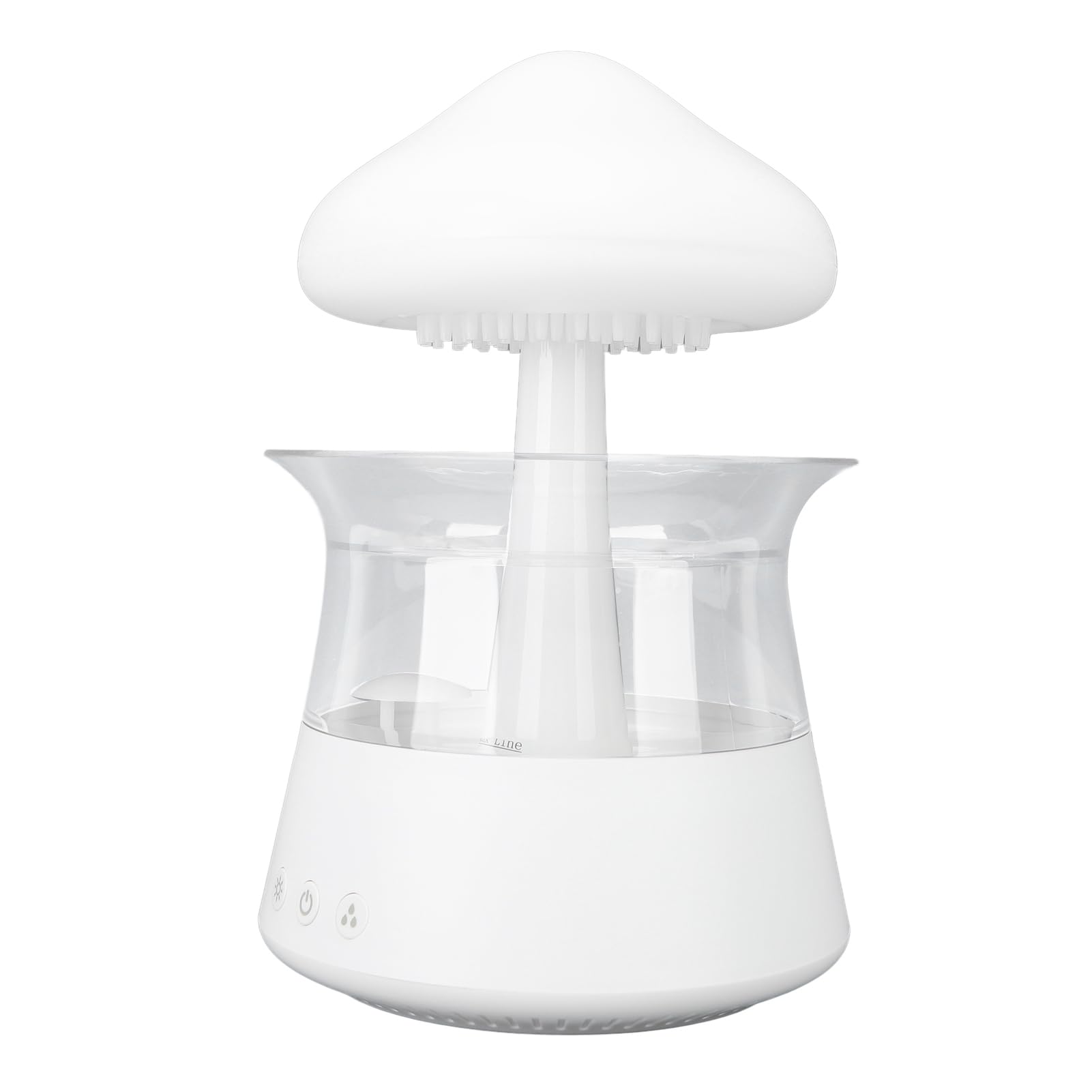 Diffuseur de Lumière Nocturne Raining 300 ML, Humidificateur Champignon à 7 Couleurs pour Un Sommeil Relaxant, Atomisation Fine, Aromathérapie, Panneau de Commande avec