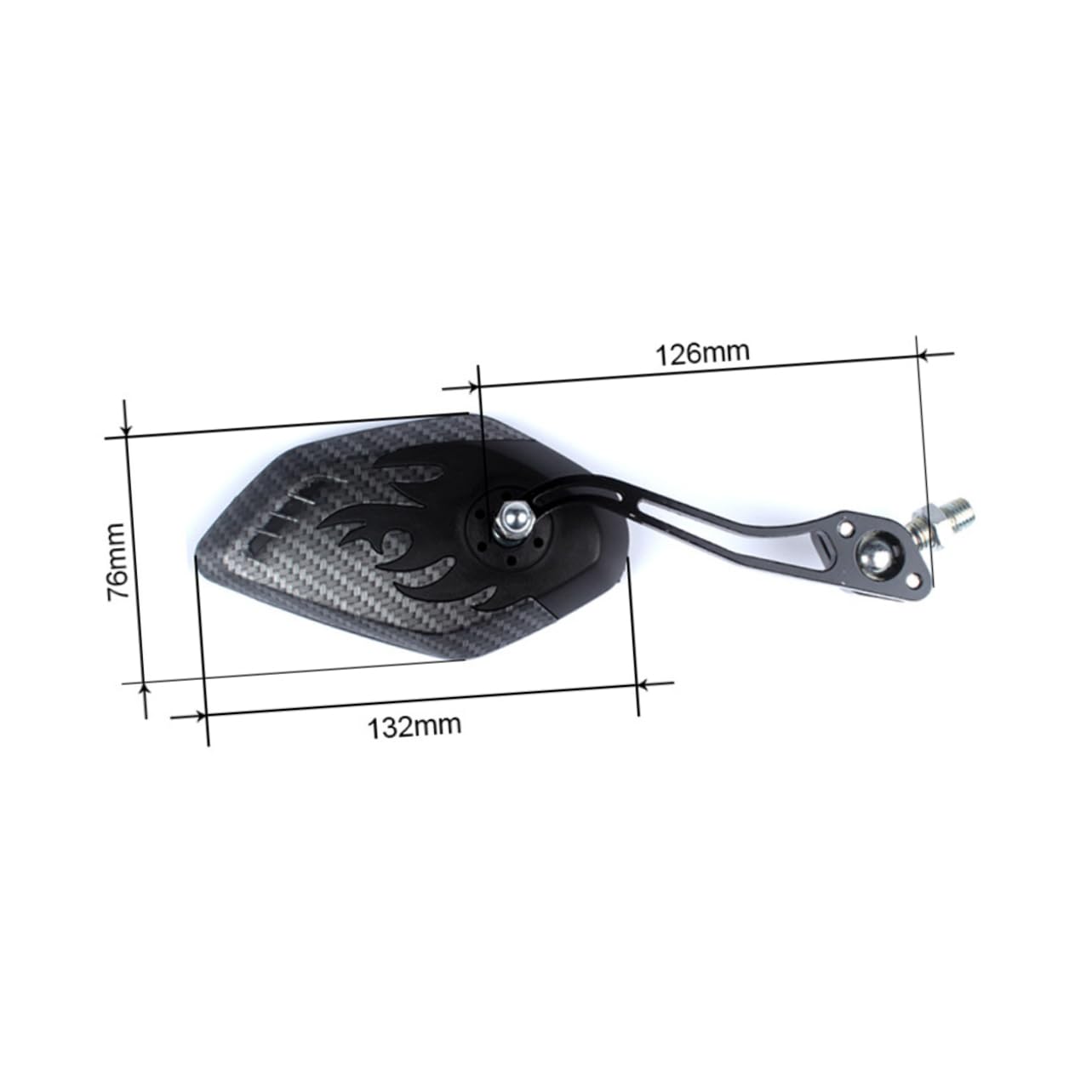 Specchietto Bici da Manubrio, Coppia, 21-23mm, Lega Alluminio e ABS | Specchio da Bicicletta, Angolo Ampio, Regolabile e Ruotabile, Nero, Compatto, Antiurto, Aspetto Elegante