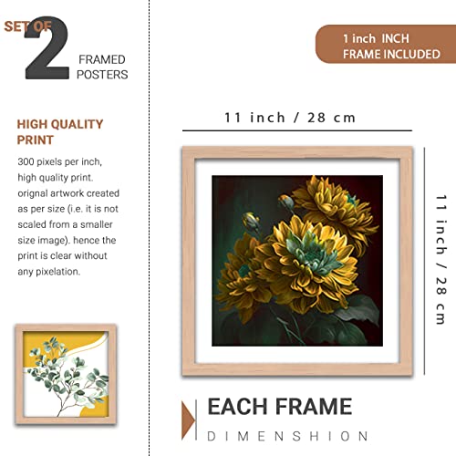 Image of kotart Set of 5 Framed Paintings for Wall Decoration - Bedroom and Living Room Wall Posters - Big Size Gallery Wall Hangings - Decor 01