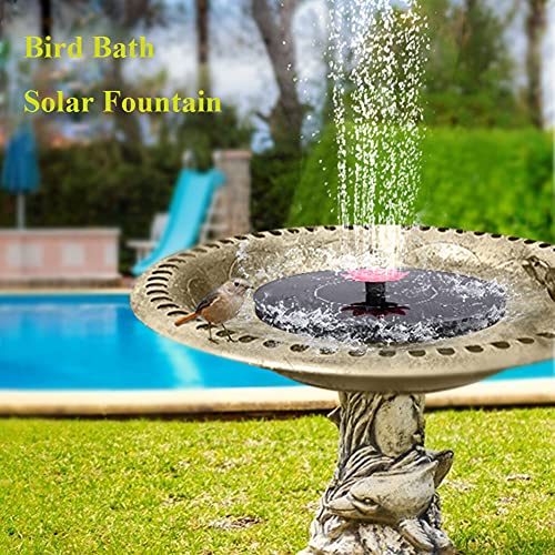 LinTimes Solar Fountain Pump, 3W Solar Powered Water Feature With 9 Nozzles For Pond Pool Bird Bath Fish Tank and Garden Decoration - Image 7