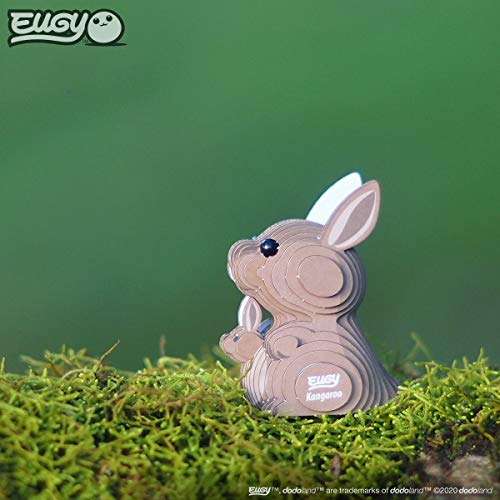 Eugy Kangaroo 3D Puzzle, 26 Piece Eco-Friendly Educational Learning Puzzles For Kids 6+ #TOP5