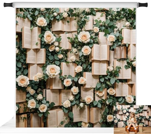 Toile de fond livre Kate 2,5x2,5m pour studio photo et vidéo
