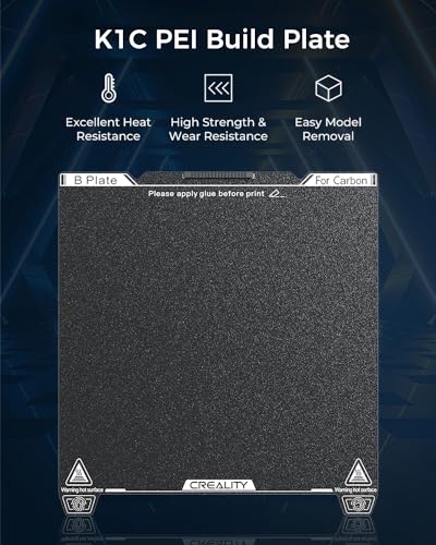 image for Creality Official K1C Build Plate, 235x235mm Textured Surface PEI Shee