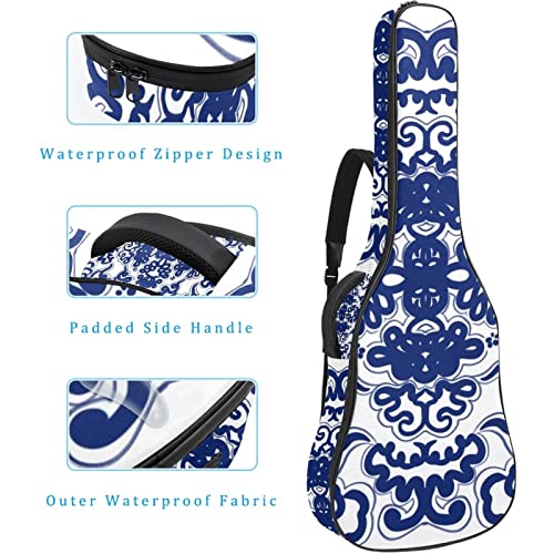 Housse de transport étanche pour guitare avec bandoulière réglable Motif nuages chinois Bleu, Multicolore 06, 42.9×16… - Les Beatles, Paul McCartney, John Lennon, RIngo Starr, George Harrison Housse de transport étanche pour guitare avec bandoulière réglable Motif nuages chinois Bleu, Multicolore 06, 42.9x16… – Image 5