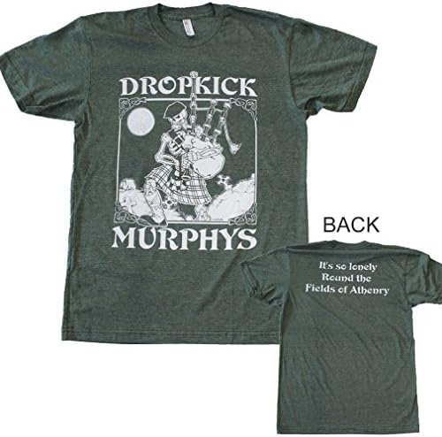 Authentic Dropkick Murphys Vintage Skeleton Piper T-Shirt S M L XL 2XL New