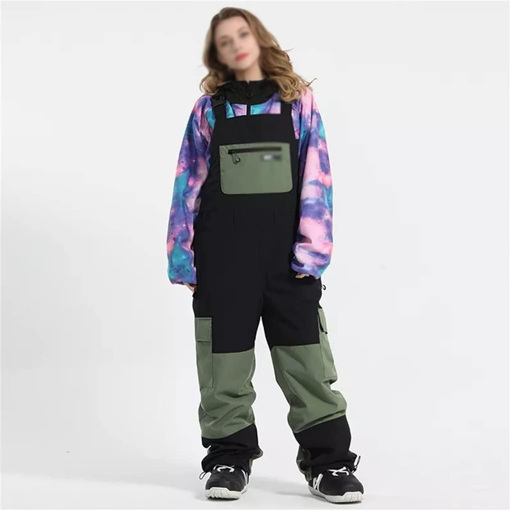 piece ski suit women's outdoor snowboard pants overalls snow loose