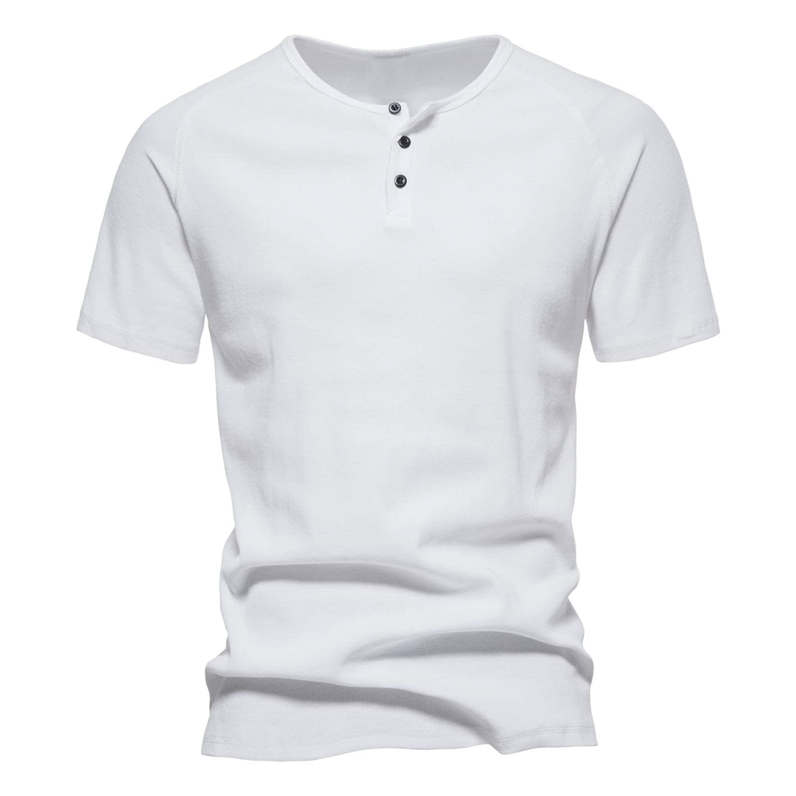 T-shirt Homme Manches Courtes Col V Imprimé Cocotier - Coton Confortable, Coupe Décontractée - Grandes Tailles Disponibles - 2