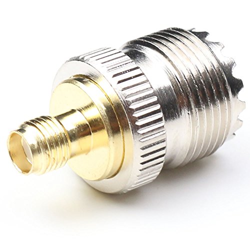 Conector coaxial SMA hembra a UHF hembra 2 unidades miniatura 4