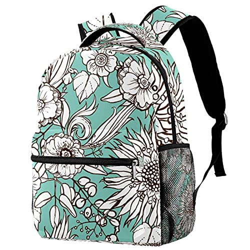 Sac à dos rose tulipe d'école avec compartiment ordinateur portable