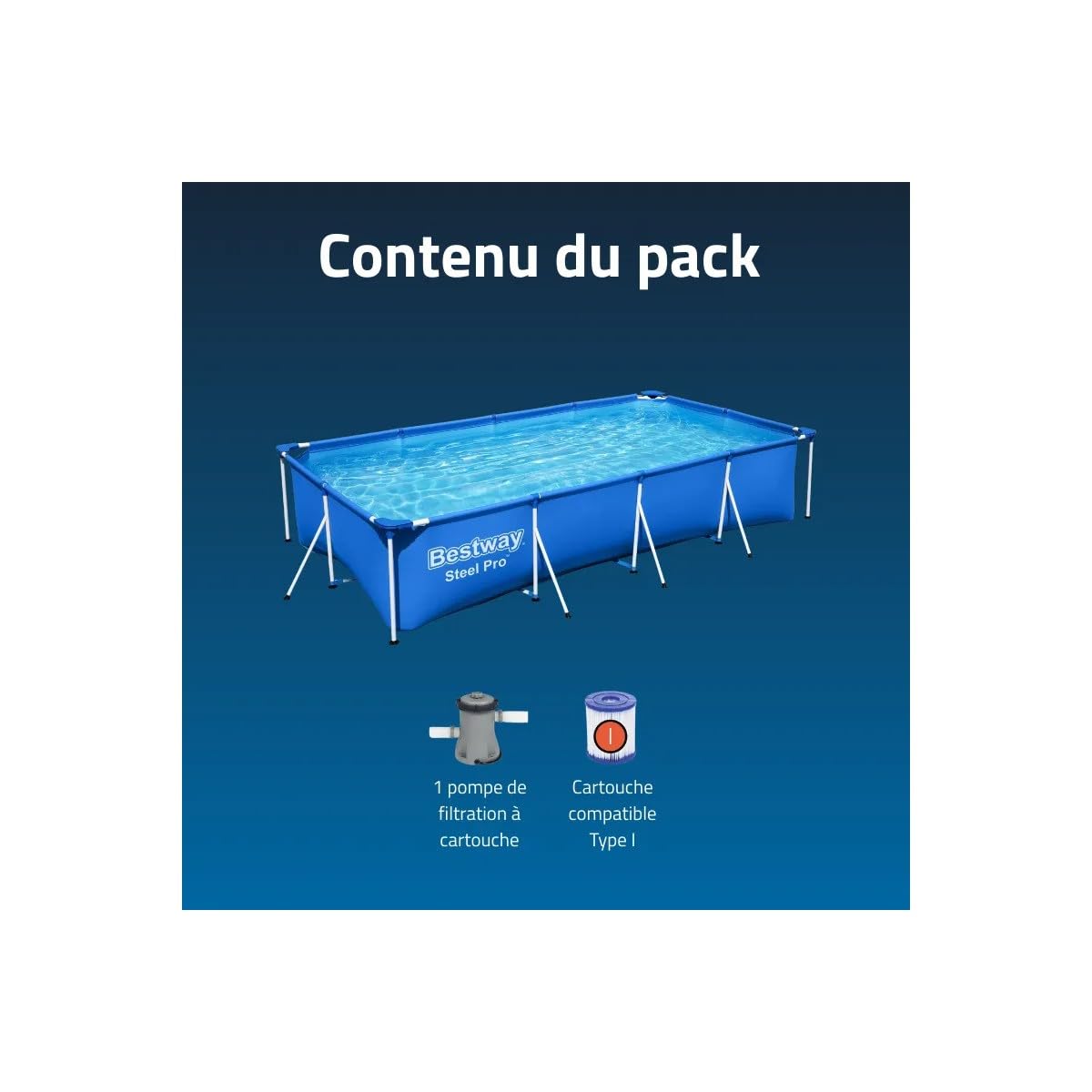 Bestway Piscine Splash Frame Pool Bleu 400 x 211 x 81 cm 56424