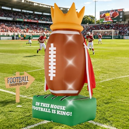 Decoración inflable de rugby de 9 pies para uso en interiores y campos deportivos 3