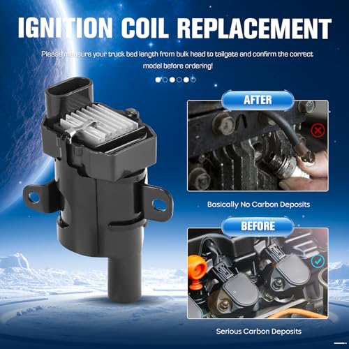 image for HuaZoon Set of 8 Ignition Coil and 8 Iridium Spark Plug with 8 Wire se