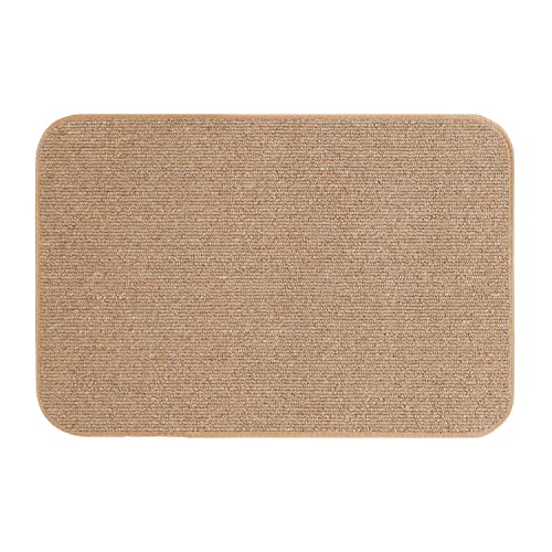 House, Home and More Skid-Resistant Carpet Indoor Area Rug Floor Mat - Pebble Beige - 2 Ft X 3 Ft - Non Slip Rubber Backing, Stain Resistant, Dog Friendly, Living Room Bedroom Kitchen Entryway