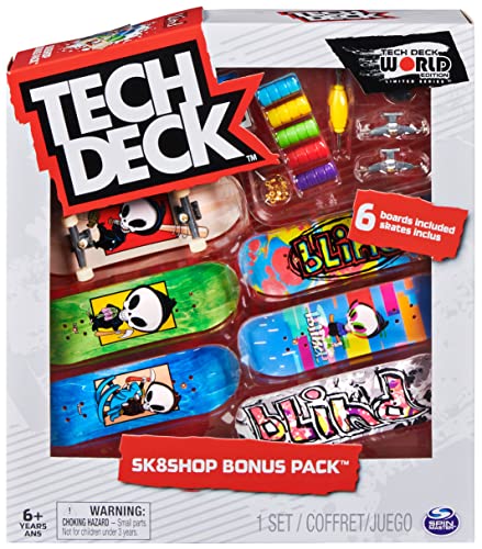 Tech Deck, Sk8Shop Fingerboard Bonus Pack, Collectible And Customizable Mini Skateboards, Kids Toys For Ages 6 And Up (Styles May Vary) #TOP6