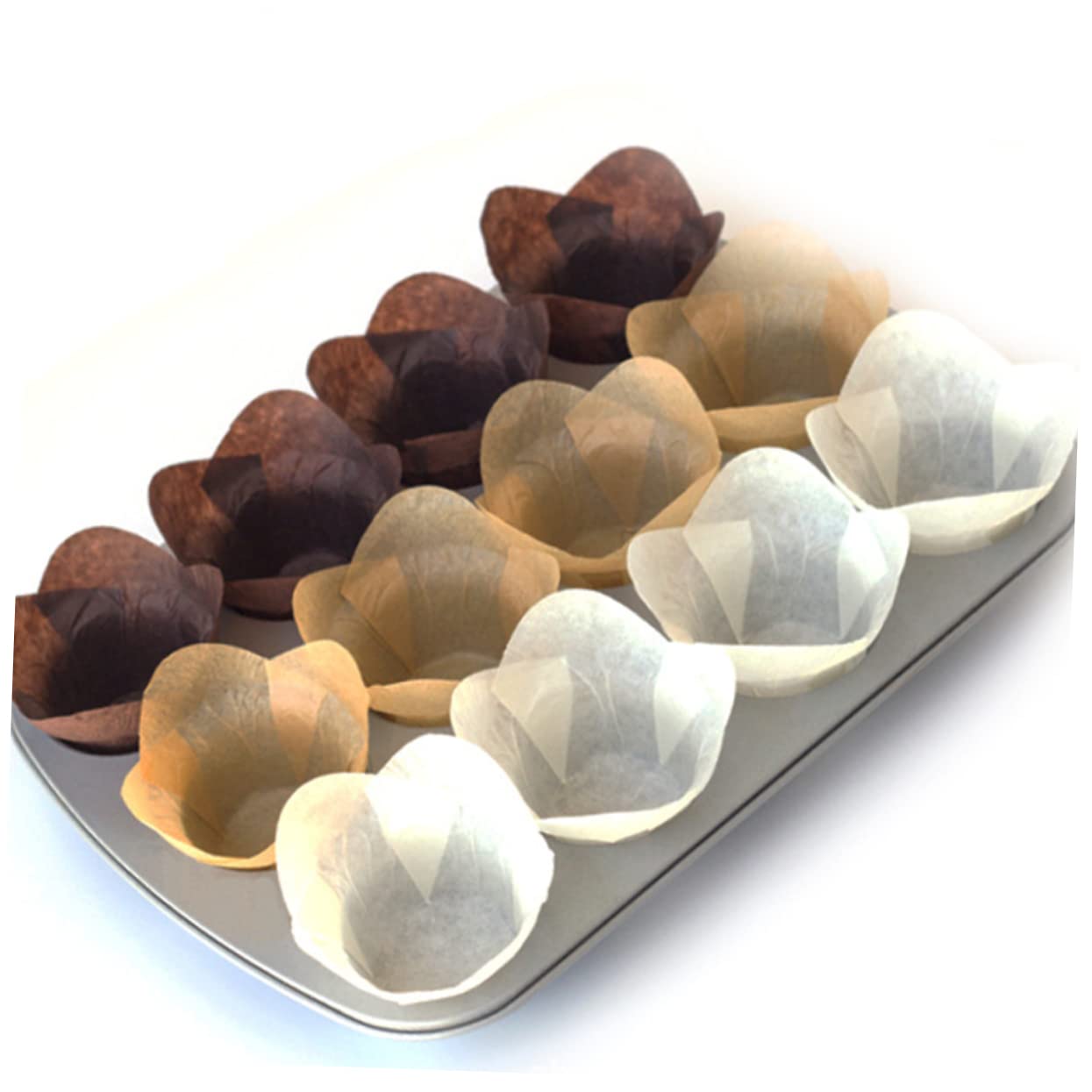 IMIKEYA Lot De 4 Caissettes À Muffins Et Résistantes À La Graisse 100 Pièces X 4