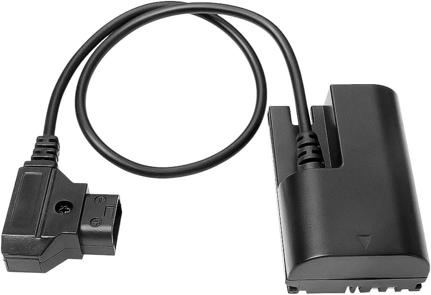 Alvins E6NH Dummy Battery to Dtap Power Cable for Canon LP-E6NH, for Canon R5, R5 C, R6, R7, R, 5D II/III/IV, 6D, 6D II, 7D, 7D II, 60D, 60Da, 70D, 80D, 90D, XC10, XC15, 5DS, 5DS R Cameras