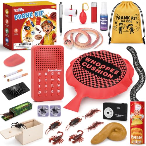 Prank Kit for Kids, 20 Ultimate Practical Joke & Gag Toys,Funny Prank Stuff