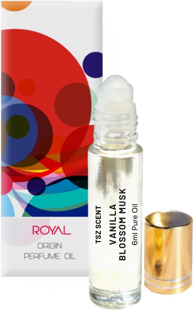 Vanilla Blossom Musk Perfume Oil Men Women Long Lasting Concentrated Sweet Floral Powdery Notes 6ml by TSZ Scent
