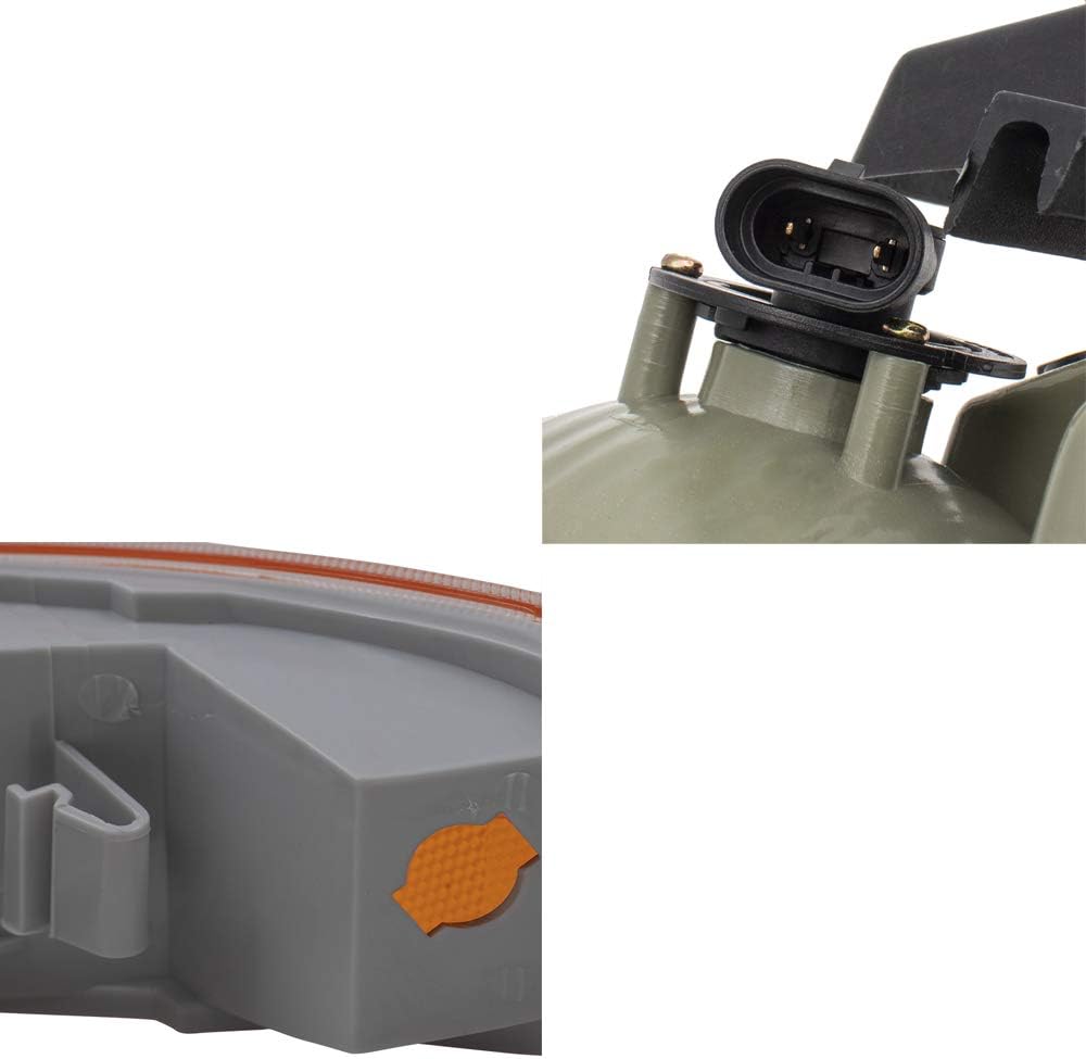 Brock Headlights with Side Signal Lights Compatible with 99-02 Silverado 00-06 Tahoe Suburban 16526133 16526134 15199558 15199559