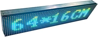AL-QURAISH P10 Led Running/Scrolling Programable Text Message Display Board WI-FI (RGB, 7INCH. × 25 INCH)