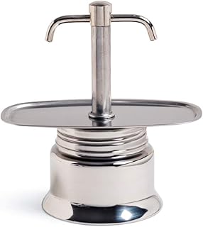 King County Tools Stovetop Espresso Maker | Double Spout | Stainless Steel Coffee Machine | Dark & Rich Brew Flows in Minutes | No Frill Operation | Use on Stove at Home or Camping