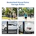HANGWON 72” Pole Padding for Round Square Post Within 4 Inches，Basketball Hoop Post Garage Pole Recreational Facility Protection Pads，Wrap Around Pole Padding for Outdoor Use (Within 6 Inches)