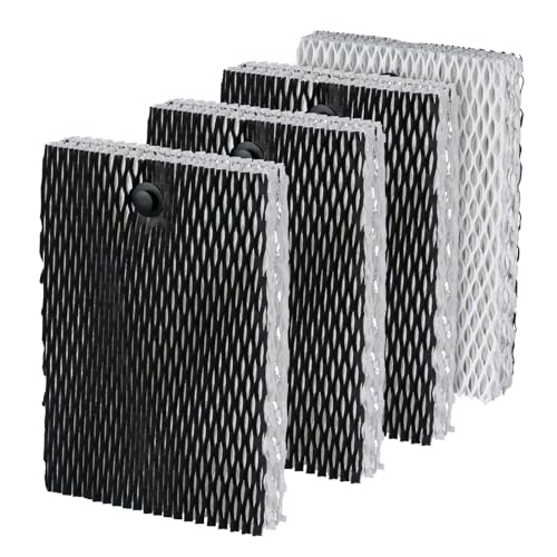 ANTOBLE HWF100 Humidifier Filter Type E Humidifier Filter Replacement Compatible with Holmes HWF100 Bionaire BWF100 Sunbeam SF235 Series (4 Pack)