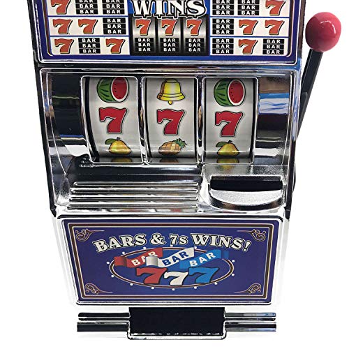 GOODS+GADGETS Einarmiger Bandit - Geldspiel-Automat Slot Machine Glücksspiel-Automat mit Casino Sound & Lichteffekten (Einarmiger Bandit)