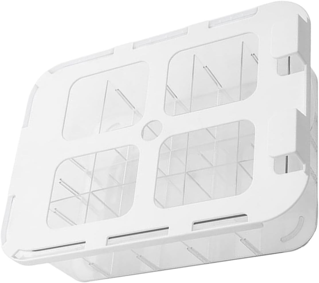 Multi-grid Drawer Organizer Box with Lid for Bras and Underwear, Pet Material, Safe and Practical Design for Closet and Home Storage, Fashionable Socks and Underwear Storage