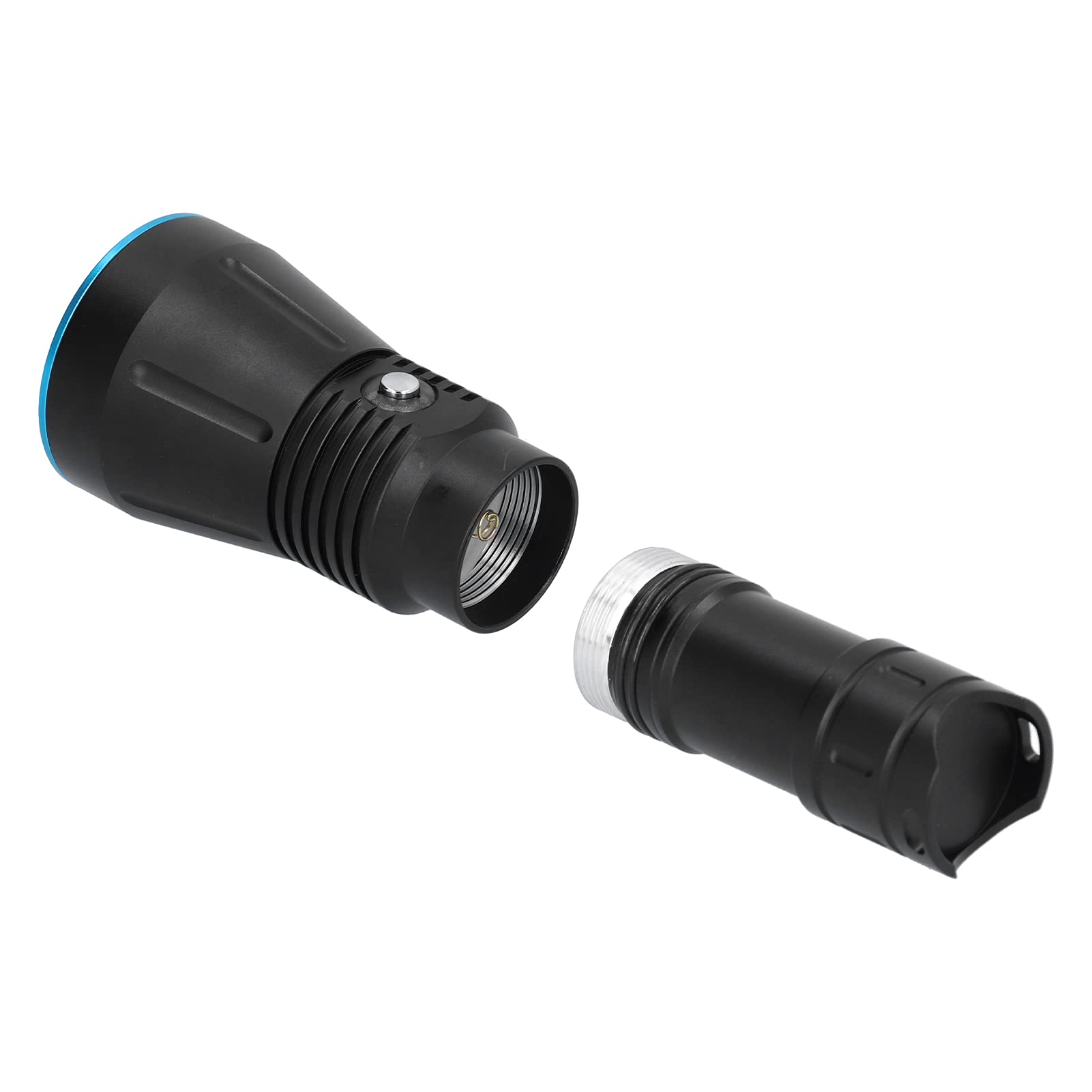 lyrlody Torcia Subacquea XHP70 Torcia Subacquea in Lega di Alluminio 10000LM IP68 Impermeabile 150 M 5 modalità Indicatore di Alimentazione per Pesca Campeggio
