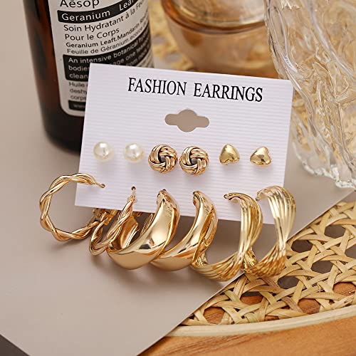 Plated Necklace and Earrings Combo Set for Women, Style 8