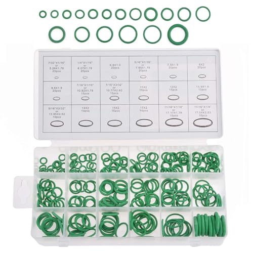 GIONAR 270PCS Joint Torique, 18 Tailles Joint Torique Caoutchouc, Joints Toriques d'étanchéité Pour Climatisation, Robinet, Véhicule, Électroménager, Pompe, Réparation, Étanchéité Optimale(En boîte)