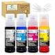 JoyPrinting E104 Tinte Kompatibel für Epson E104 Tintenflasche Multipack für Ecotank ET-2820 ET-2710 ET-2720 ET-2815 ET-2810 ET-2826 ET-1810 ET‑2711 ET-2712 ET-2715 ET-2714 ET-2721 ET2726 Druckertinte