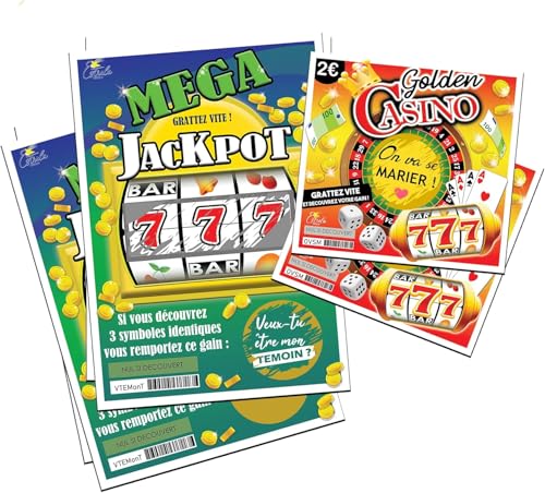 Les cartes à gratter pour témoins de mariage