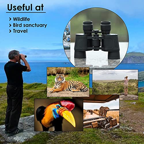 Image of Binocular for Long Distance | Telescopic Durbin for Bird Watching Trekking Sprots | Zoom-8x40 | Adjustable Lens for Clear Vision | Storage Bag with Lens Cover | Hanging Neck Strip