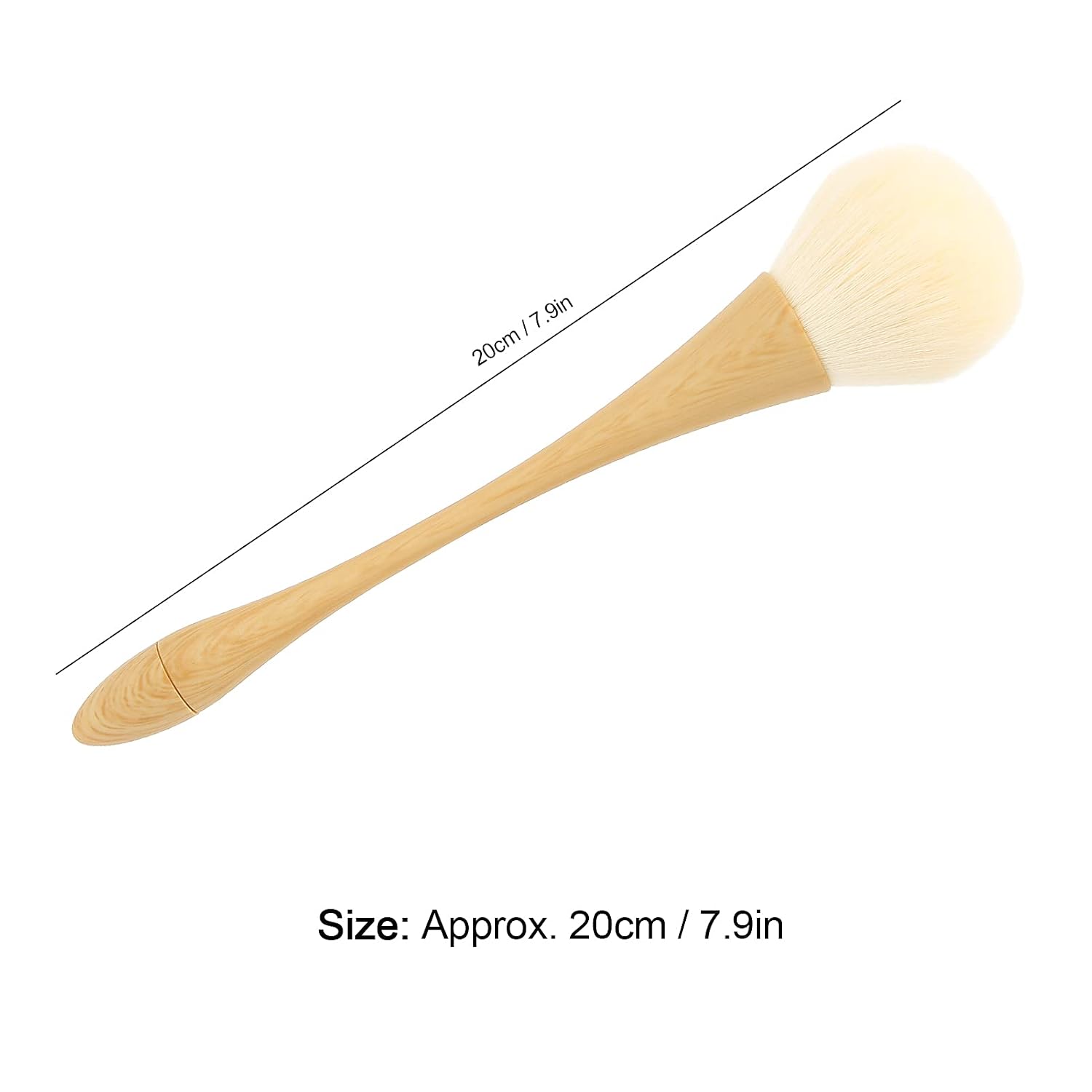 FILFEEL Nail Dust Brush, Nylon Hair Nail Cleaning Brushes, Blush Brush Makeup Tool, Nail Dusting Brush With Wooden Handle for Effective Nail Dust Removal and Versatile Makeup