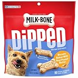 Milk-Bone Dipped Dog Biscuits Baked with Real Peanut Butter, 12 oz
