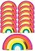 Talking Tables Arco Iris en Forma de Chapa, con Papel de Aluminio (Paquete de 12)
