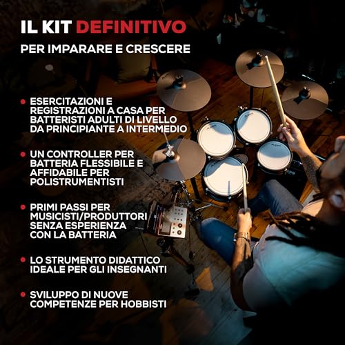 Alesis Nitro Ultimate Batteria Elettronica Con Pad Mesh Silenziosi A Doppia Zona, Charleston Indipendente, 640 Suoni Bfd Autentici E 52 Kit, Bluetooth, Drumeo, Usb Midi, Compatibile Con Doppia Cassa - 10