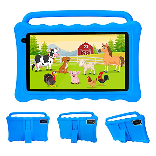 BYYBUO Tablette pour Enfants, Tablette Android 12.0 GO,7 Pouces, écran de Protection des Yeux Full HD 1920 * 1200 Tablettes pour Tout-Petits avec étui Antichoc, pour Les Enfants