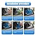 GKmow Pack of 2 Car Rear View Mirror Waterproof Film, Anti Fog Glare Rear View Mirror Sticker, HD Protective Clear Auto Parts, Rain Proof Film for Car Window, for Most Cars (Transparent #Oval)