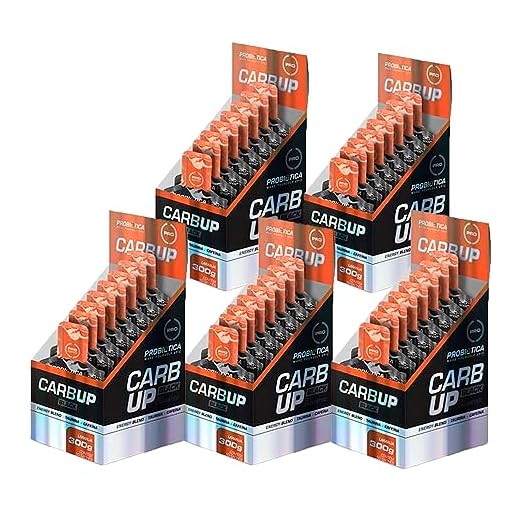 5x Carb Up Gel BLACK - Cx C/10 Sachês - Probiótica (Laranja)