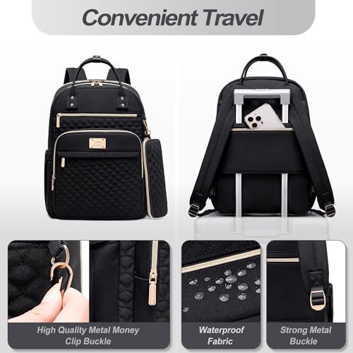 Image of Tealari Laptop Backpack for Women,15.6 Inch Laptop Backpack for Work,Waterproof Travel Backpack,College Bookbag with Wallet