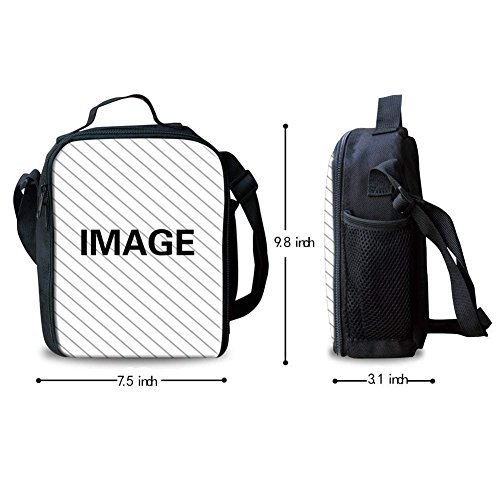 Ledback 3D Galaxy Lunch Box For Boys Girls Durable Insulated Lunch Bag With Zipper Lightweight Thermal Picnic Bag Children Cooler Bag Kids Back To School Food Storage Bag With Bottle Bag #TOP2