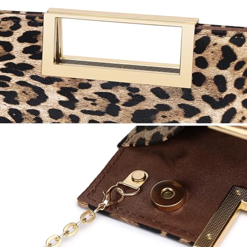 Image of Gurina Evening Clutch Purses for Women Formal Party Clutch Bags Cocktail Prom Fashion PU Leather Shoulder Handbags