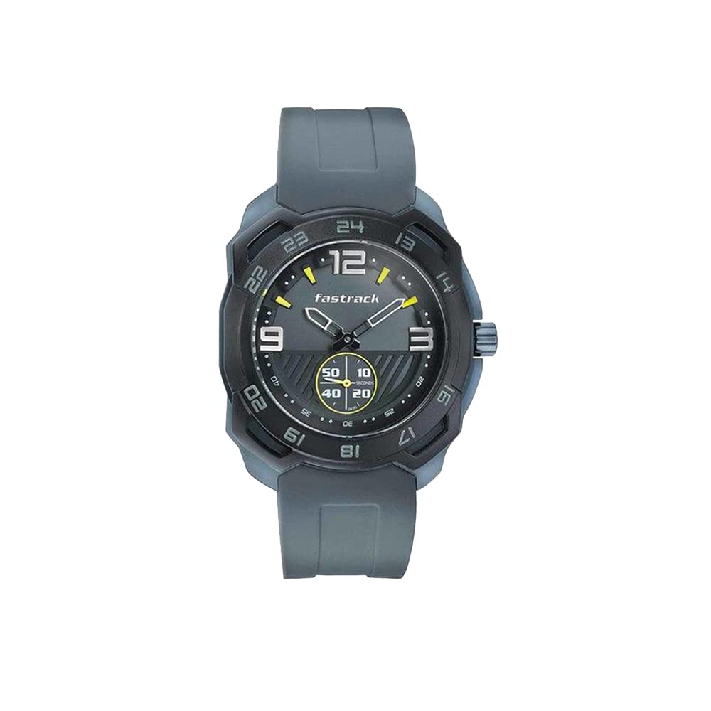 Fastrack Men Silicone All Nighters Analog Multicolor Dial Watch-Nn3192Ap03/Np3192Ap03, Band Color-Gray (B08CGFY2G2) Amazon Price History, Amazon Price Tracker